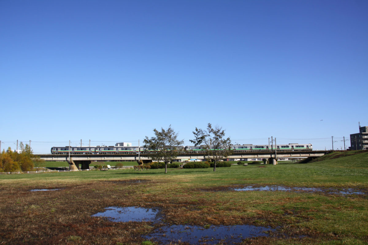 10:45 豊平川河川敷